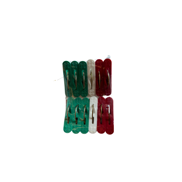 Pinza Plástico C/12