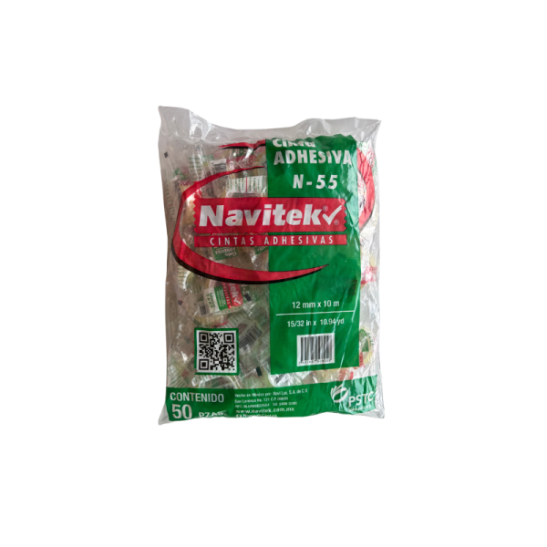 Cinta Adhesiva 12 x 10 C/50 Piezas